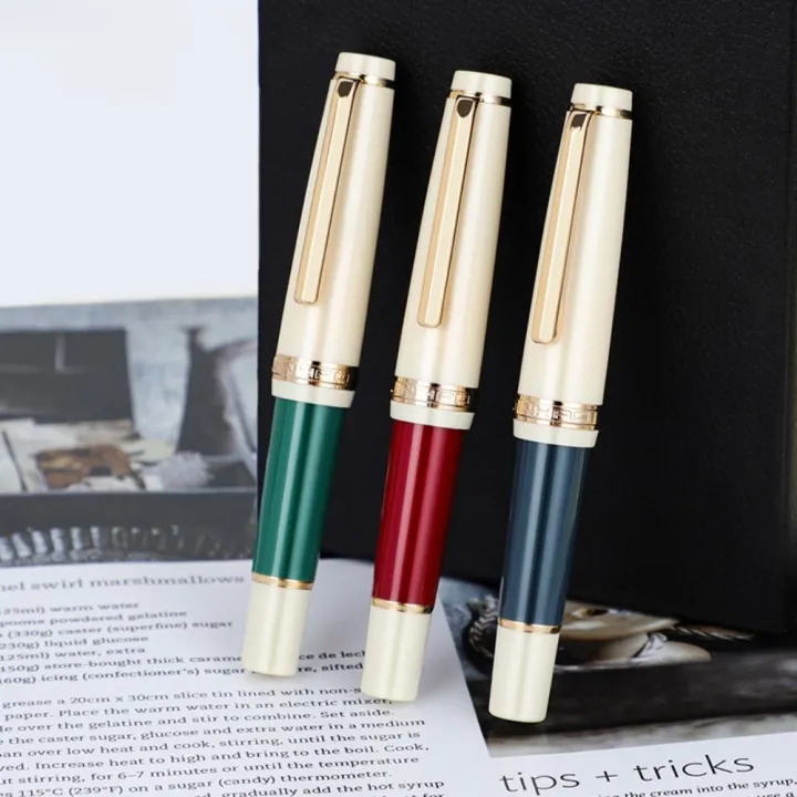 Portable Mini Fountain Pen Acrylic Extra Fine Nib Pocket Writing Pen ...
