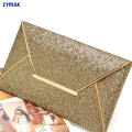 Clutch Bag 2024 New Collection CB-64G Golden Color Stylish Gorgeous Shiny Party Bag Ladies Bag Women Bag Clutch Bag For Girls. 