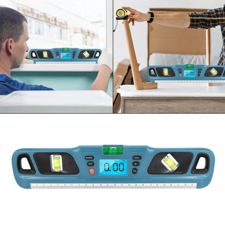 Level Inclinometer Professional Angle Finder Ruler for Carpenter Blue ...