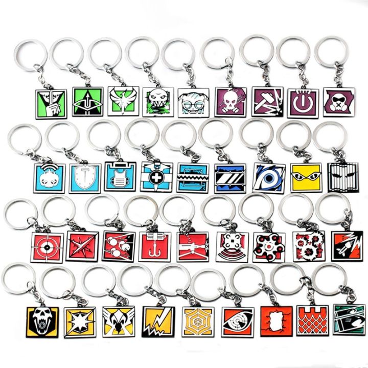 Game%20Rainbow%20Six%206%20Siege%20Keychain%20keyring%20portachiavi%20llaveros%20men%20women%20fashion%20jewelry%20key%20chains%20gift%20-%20Image%203