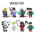 【Yurui】Compatible the New Naruto Wave Feng Shui Sasuke Six-Way Spot Minifigures Toy Museum of Reincarnation. 