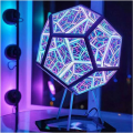1 PCS Dodecaedron Color Art Light Fantasy Geometry Space LED Art Lamp USB Charging Christmas Gifts. 