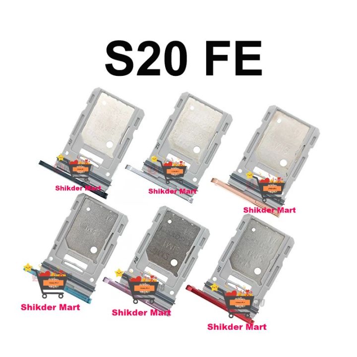 Sim%20Tray%20For%20Samsung%20Galaxy%20S20%20FE%20S20fe%20Dual%20Sim%20Slot%20Holder%20Reader%20Socket%20Replacement%20Part%20-%20Image%204