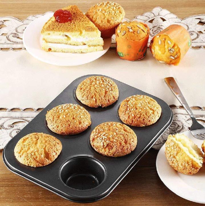 6%20Cups%20Carbon%20steel%20Mini%20Muffin%20Bun%20Pan%20non-stick%20Cupcake%20Baking%20Bakeware%20Mould%20Tray%20Cake%20mold%20-%20Image%203