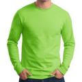 Solid Color Jersey Long Sleeve T-Shirt Comfortable Fit Casual Top for Men. 