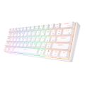 RK Royal Kludge RK61 2.4G Wireless Bluetooth Mechanical Keyboard Tri-mode 61 Keys RGB Backlit Mini Hot-swappable Gamer Keyboard. 