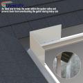 Gutter Valley Splash Guard Easy Install Gutter Valley Splash Guards with Screws Effective Rain Diverter for Roofing 2/4pcs Set Gutter Splash Guard.