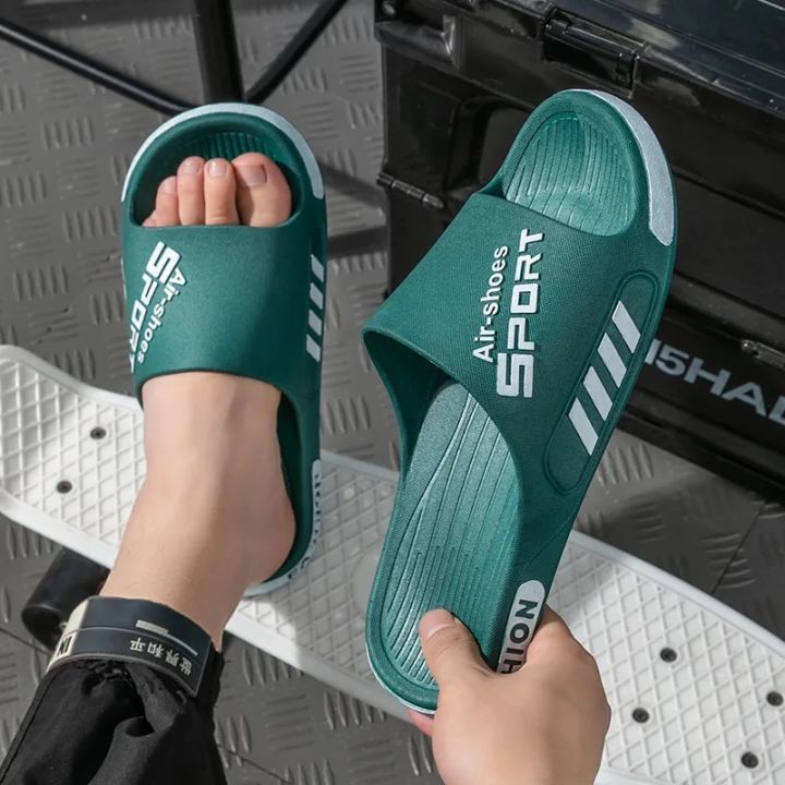 2024%20New%20Fashion%20Men's%20Slippers%20PVC%20Soft%20Sole%20Non-slip%20Slides%20Casual%20Outdoor%20Beach%20Flip%20Flops%20Home%20Bathroom%20Couples%20Slippers%20-%20Image%205