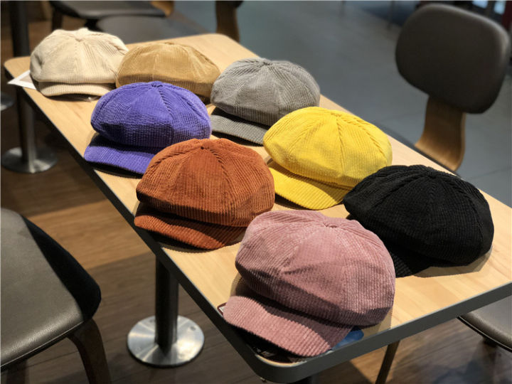 Park%20Jimin%20corduroy%20casual%20bud%20hat%20Korean%20Japanese%20versatile%20British%20octagonal%20beret%20JIMIN%20-%20Image%203