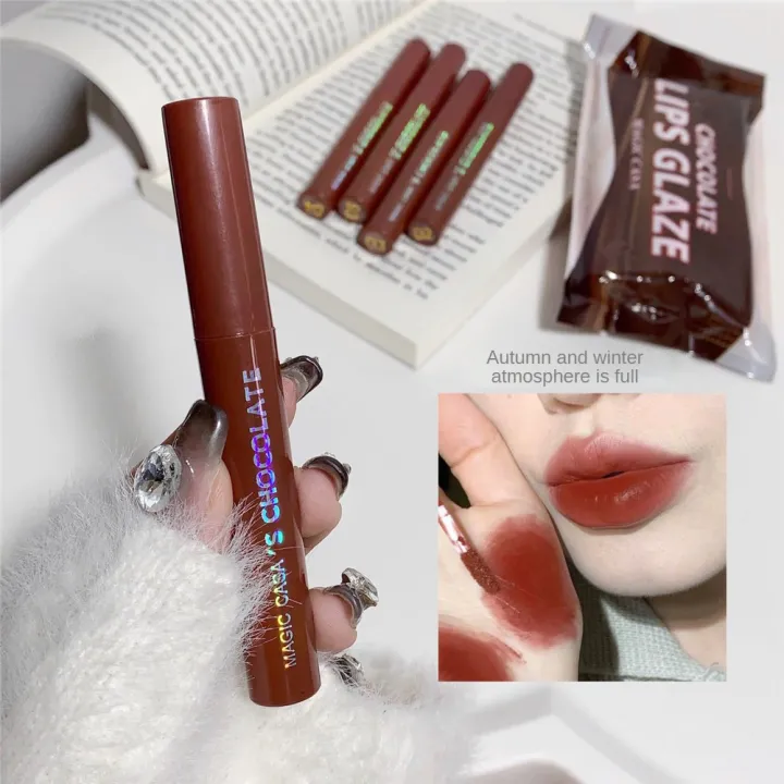 MAGIC%20CASA%20Chocolate%20Lip%20Glaze%20Set%20Of%20Five,%20Lasts%20for%20A%20Long%20Time%20Without%20Fading%20and%20Staining%20The%20Cup%20Lipstick%20-%20Image%203