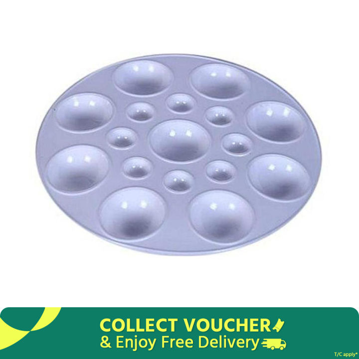 Artist Color mixing Palette Round - white 1 pc