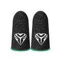 Gaming Finger Sleeves for Mobile Game Controllers, 0.3mm Conductive Silver Fiber Anti-Sweat Breathable Game Gloves for T21A.