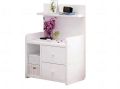 Royal Decor M20 Bedside Table - Simple Modern Bedroom Small Cabinet Bedside Table with Two Drawer Organizer Storage Cabinet-White Finish.