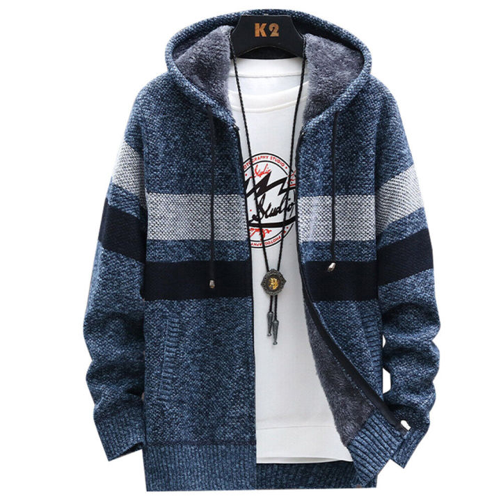 Warm%20Fleece%20Lined%20Hoodie%20Winter%20Zip%20Up%20Coat%20Jacket%20Sweatshirt%20Tops%20Mens%20Thick%20-%20Image%204