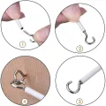 Stainless steel Curtains Easy installation White Curtain wire Adjustable length PVC coated Window cord for Home decoration. 