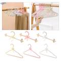 Elegant Clothes Dress Pants Hanger Beaded Clothing Hanger Closet Hanger Pearl Bowknot Clothes for Bride Baby Children.