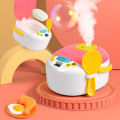 Portable Mini Rice Cooker Toy Kitchenware Set for Children's Early Education.