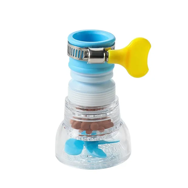 Water Filter Faucet-360-Degree Kitchen Water Filter- Size 11*4.7 cm- Material TRP+PP-01 Piece