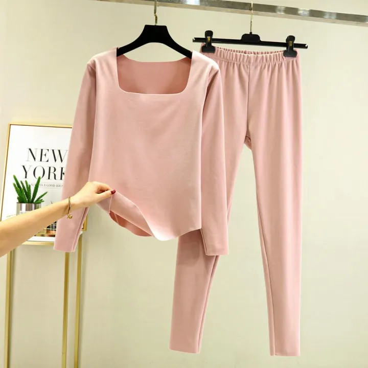 Popular%20Bottoming%20Top%20Pants%20Set%20Double%20Sided%20Derong%20Soft%20Basic%20Top%20Pants%20Moisture%20Absorbing%20Traceless%20Basic%20Top%20Pants%20Set%20-%20Image%204