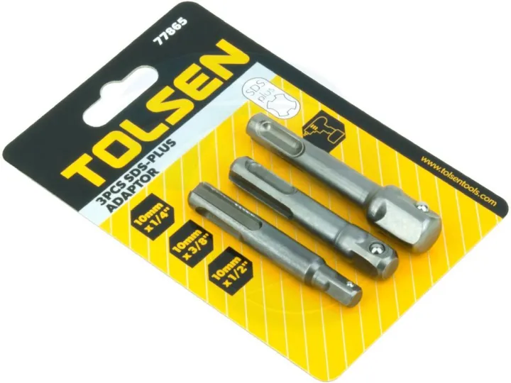TOLSEN%203Pcs%20SDS-Plus%20Socket%20Driver%20Set%20Drills%20Drill%20Bit%20Adaptor%2077865%20-%20Kings%20Trading%20-%20Image%205