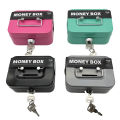 【support】 Safe Box Lockable Cash Box With Key,Portable Piggy Box Made Of Metal Small Security Lock Box Sturdy Boxes For Kids. 