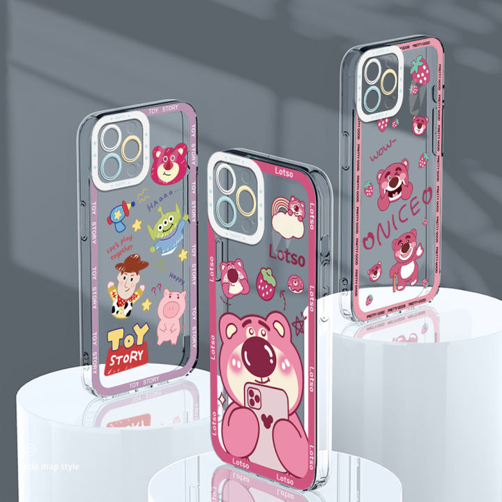 YYDS%20for%20OPPO%20A16%20Back%20Cover%20Strawberry%20Bear%20Transparent%20Silicone%20Soft%20Case%20full%20lens%20protection%20Ultra%20Thin%20Phone%20Case%20-%20Image%203
