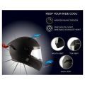 Vega Bolt Matt Black Flower Face Helmet with Dual Certification.. 
