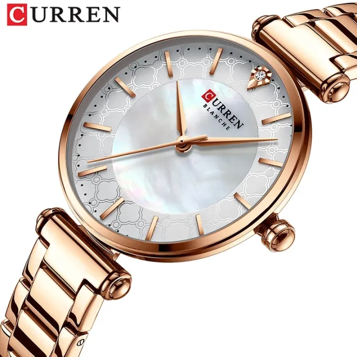 CURREN%209072%20Watches%20for%20Women%20Luxury%20Brand%20CURREN%20Elegant%20Thin%20Quartz%20Wrist%20watch%20-%20Rose%20Gold%20,%20White%20-%20Image%203