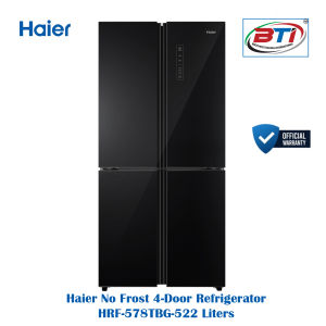 Haier French T-Door Refrigerator 522 Litter  No Frost Model-HRF-578TBG (Black Colour)