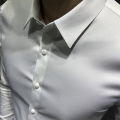 S-5XL Men formal business shirt Black white long sleeve shirt Long sleeve shirt men Fashion clothes.