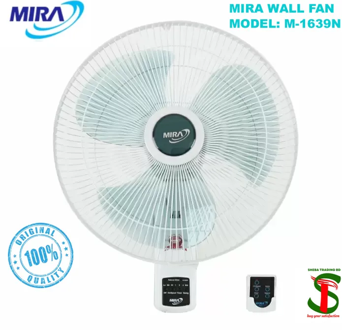 16"%20Mira%20Wall%20Fan%20M-1639N%20Remote%20Control%20(Made%20in%20Thailand)%20-%20Image%202