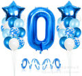 GC Birthday  Decoration  Balloon Blue Aluminum Film Balloon Set For Kids Birthday Party Decoration specification:0 year old balloon set. 
