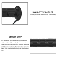 Motorcycle Hand Heated Grips Black Nitrile Rubber Adjustable Temperature Heated Grip Handle.