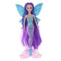 Classic Mermaid Doll Toys Figures With Glittering Tail Wing #C. 