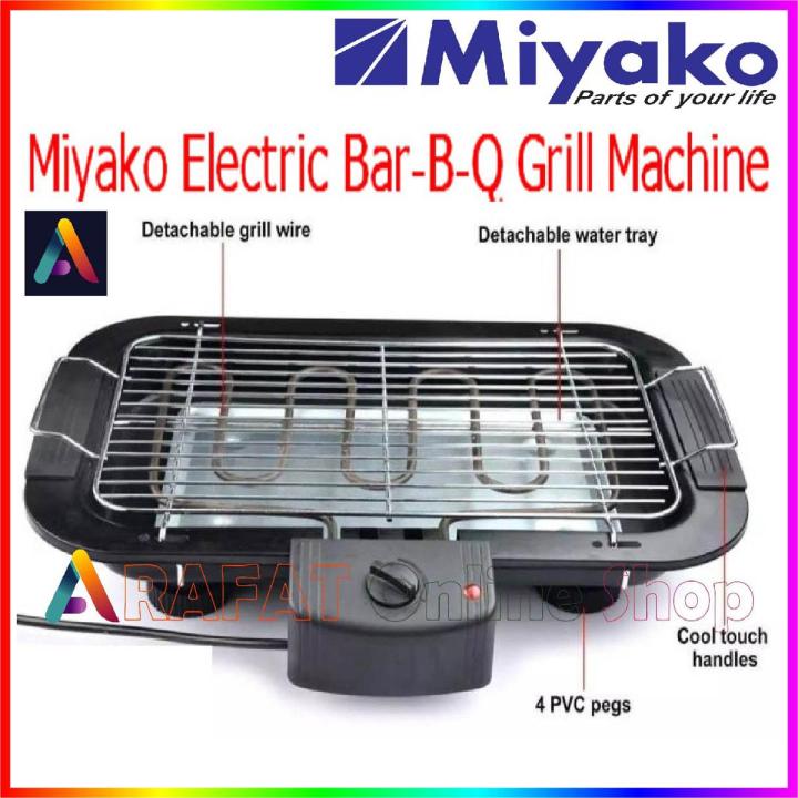 Miyako Electric Bar-B-Q Grill Machine - Black ( BBQ) F-018