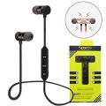 Metal Sports Bluetooth Headphone Sweat Proof Earphone Magnetic Earpiece Stereo Wireless Headset for Mobile Phone for Android. 