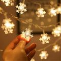 Snow Flake 28 Led 5 Meter String Lights, Plug in Fairy String Lights, Extendable for Indoor, Outdoor, Wedding Party, Christmas Tree, New Year, Garden Decoration. 