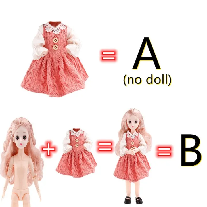 30cm%20Doll%20(%20option%20B)%20or%20Dress%20Up%20Clothes%20(%20option%20A)%20Accessories%20Princess%20Doll%201/6%20Bjd%20Doll%20Children's%20Girl%20Birthday%20Gift%20Toys%20-%20Image%204