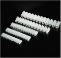 PVC Connector Heavy Duty AC 220v 5 to 30Ampere 12 Way Electrical Screw Terminal Connector PVC Plastic Electrical Cable Connector.