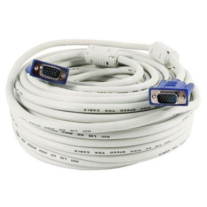 VGA Cable 10 Meter White High quality VGA toVGA Cable