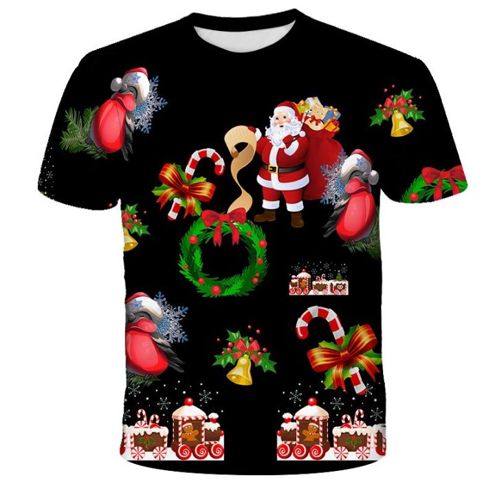 3-14Ys%20Kids%20Clothes%20Santa%20Claus%20With%20Deer%20Graphic%20Tee%20Shirt%20Merry%20Christmas%20T-shirt%20Boys%20Girls%20T-shirts%20Children%20Xmas%20Tshirt%20Boy%20-%20Image%205