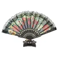 Wedding Party Lace Folding Fan Hand Held Flower Fans gift -1pcs.