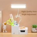 LED Table Desk Lamps Eye Protection Reading Night Light Pen Holder Reading Lamp Storage Drawer Table Lamp. 