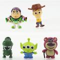 5Pcs Toy Story Scene Decoration Doll Model Toy Woody Buzz Lightyear Anime Cartoon Pvc Model Toys Car Ornaments Cartoon Dolls.