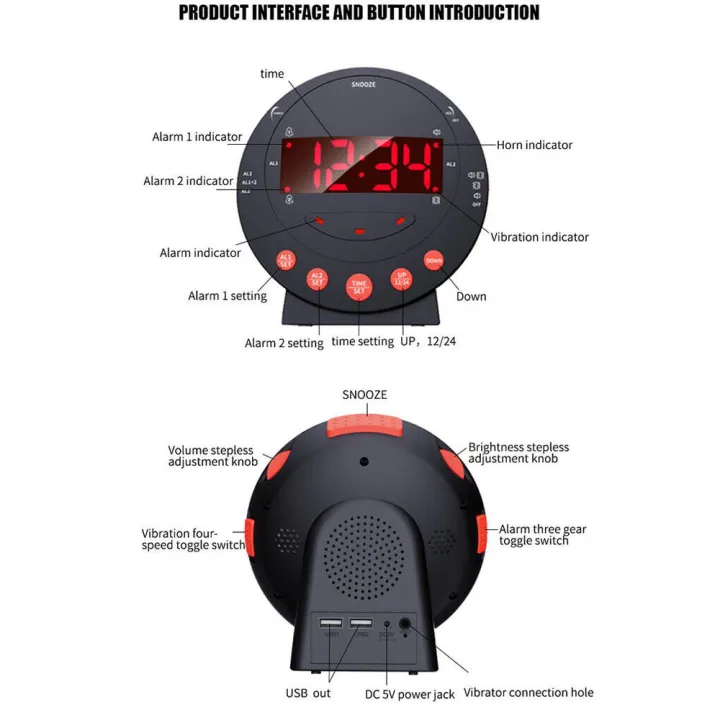 Digital%20Alarm%20Clock%20Intense%20Vibration%20USB%20Charging%20Large%20Display%20Bed%20Shaker%20Bedroom%20Clock%20Super%20Loud%20LED%20Display%20for%20Heavy%20Sleepers%20Home%20Use%20Wake-up%20Aid%20Management%20Auditory%20Impaired%20-%20Image%203