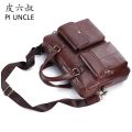 PIUNCLE Men's Briefcase Bag Men's Genuine Leather Laptop Bag Men Vintage Designer Luxury Brand Porte Document Office Bag For Men. 