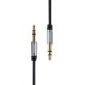 3.5Mm Aux Rm-L100 Male To Male Stereo Audio Cable - Black. 