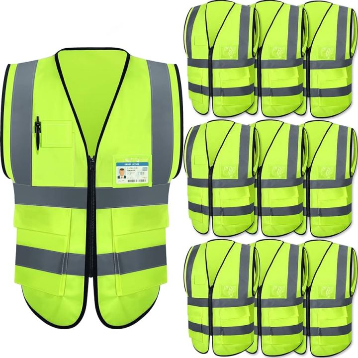 Neon%20Green%20High%20Visibility%20Reflective%20Construction%20Safety%20Security%20Vest%20-%20Image%203