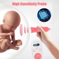 Fetal Doppler Ultrasound Pregnancy Baby Heart Rate Detection Instrument Home Pregnant Pulse Meter Stethoscope Monitoring Probe. 