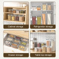 Qiunery 8 Pcs Airtight Food Storage Containers With Labels Baking Storage Set, Sealed Jar Grain Storage Box, Clear Dry Food Canisters For Kitchen, Pantry, Restaurant. 